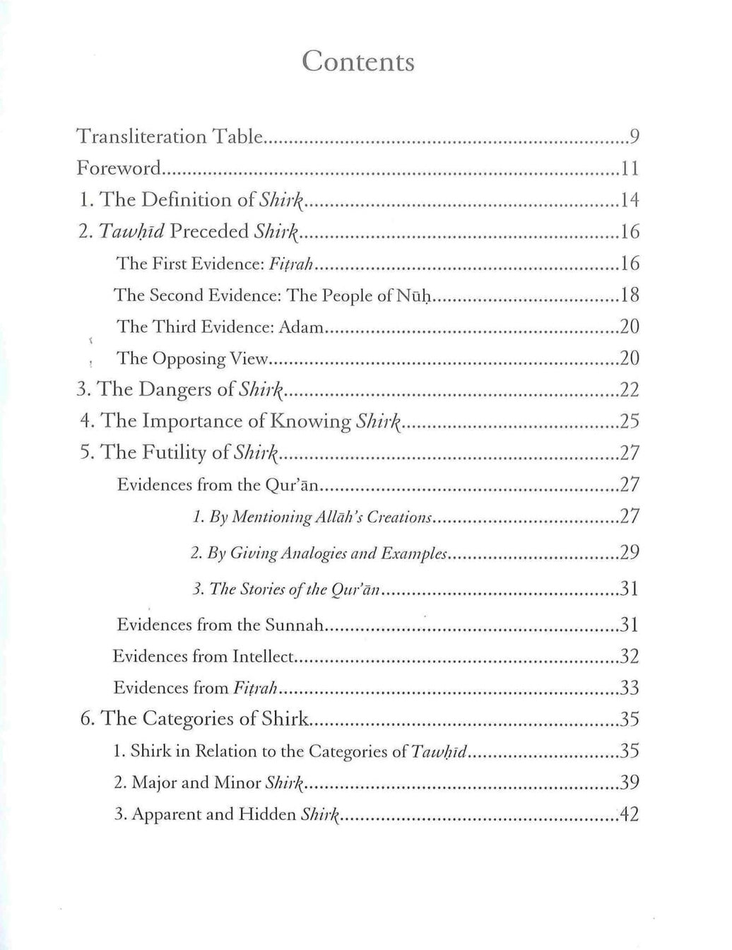 An Explanation of Muhammad ibn Abd al-Wahhab's Kash al-Shubuhat : A Critical Study of Shirk