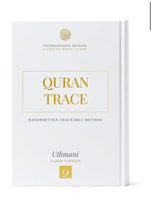 Quran Trace - white (Jannah Edition) Medina Uthmani + FREE Pen