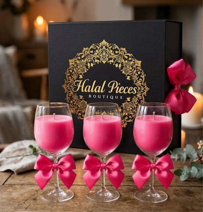 Pink candle box