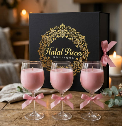 Luxury Glass Candle Set