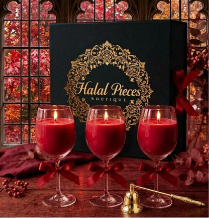 Luxury Glass Candle Set