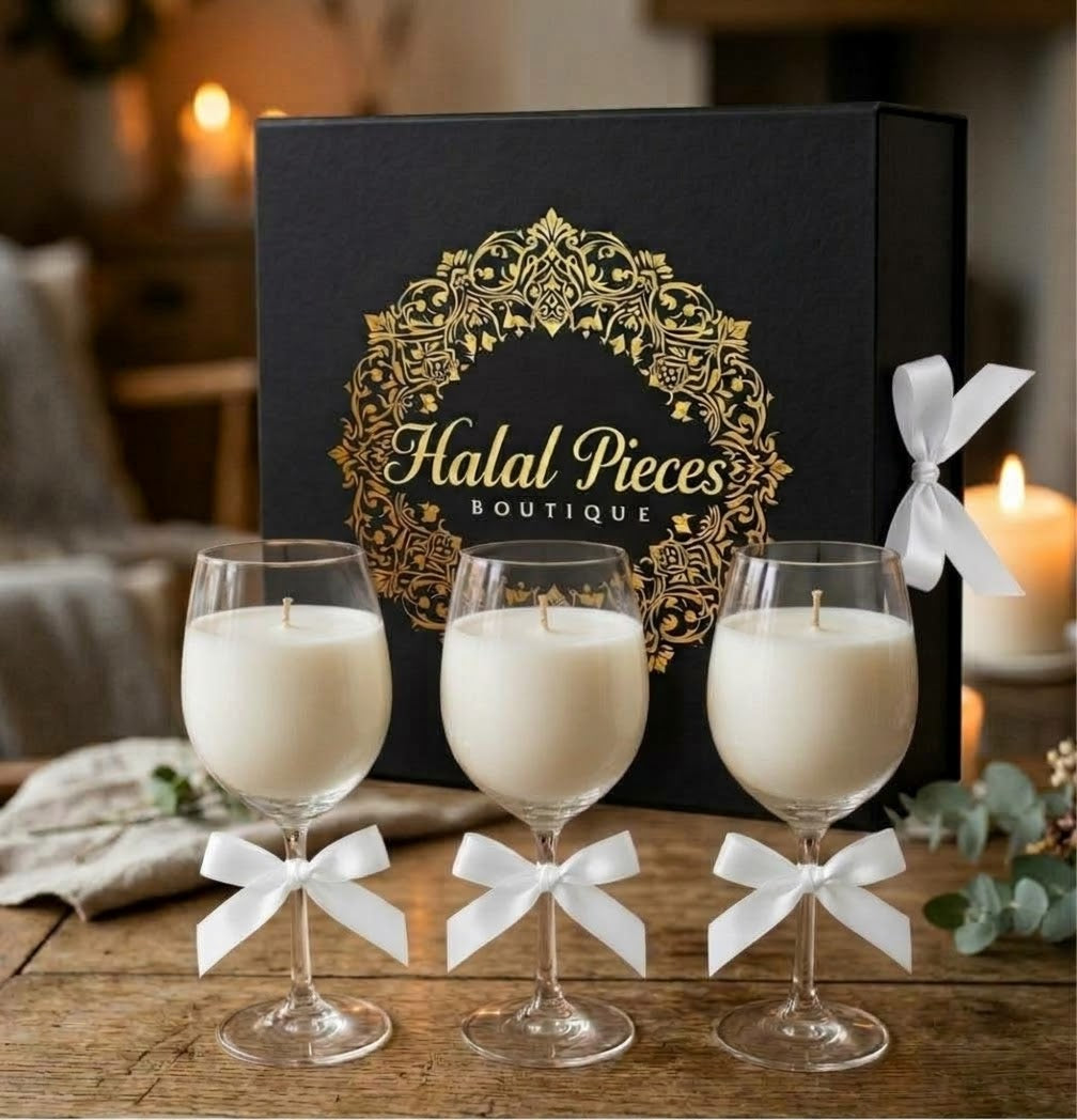 Luxury Glass Candle Set
