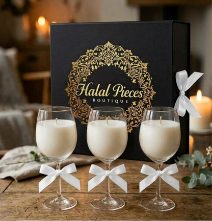 Luxury Glass Candle Set