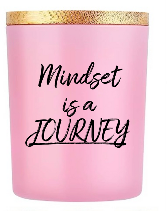 Mindset is a journey scented candle