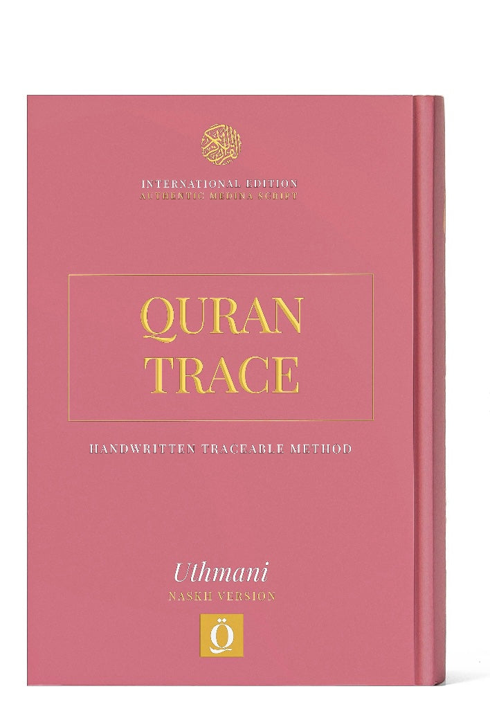 Quran Trace - pink (Jannah Edition) Medina Uthmani + FREE Pen