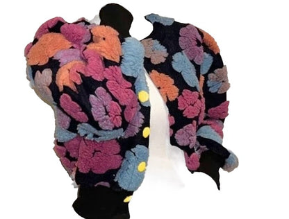 Floral button jacket