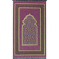 Embroidered Islamic Prayer Mat Pink