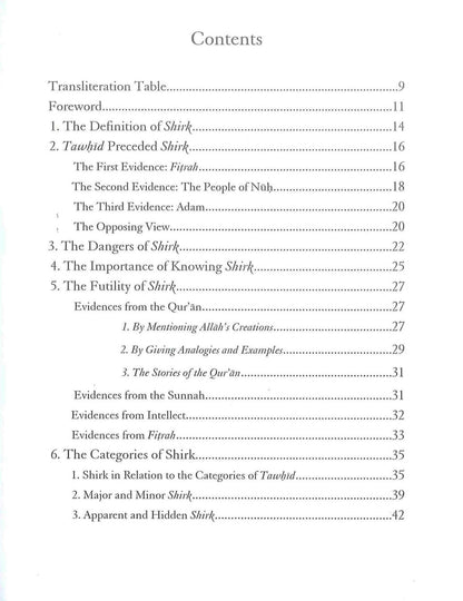 An Explanation of Muhammad ibn Abd al-Wahhab's Kash al-Shubuhat : A Critical Study of Shirk